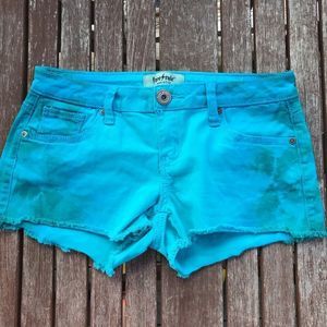 Freestyle Revolution Blue TieDye Denim Jean Shorts